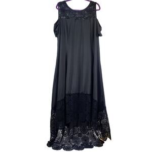 Plus Size Elegant Fitted Whimsigoth Witchcore Witchy Fairy Round Neck Dress NWOT